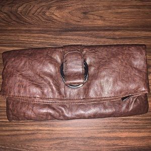 Brown Folding Clutch
